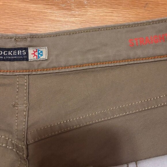 Dockers Trousers Pants Men's Straight Fit Casual Khaki Tan Beige Size W36/L30 - Picture 3 of 9